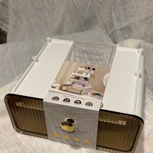 Oasis Home Vanity Organizer with Gold Drawer